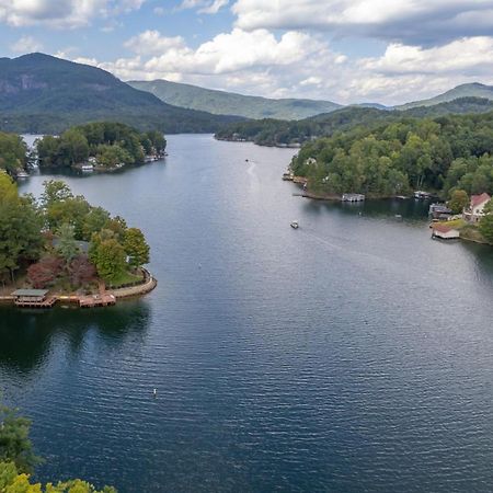 Russell'S Fort At White Oak Point: Historical Cabin On Lake Lure, Luxury, Direct Lake Access! Villa Luaran gambar