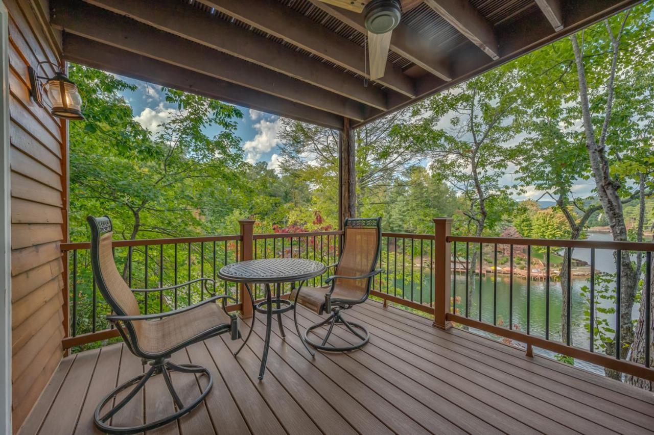 Russell'S Fort At White Oak Point: Historical Cabin On Lake Lure, Luxury, Direct Lake Access! Villa Luaran gambar